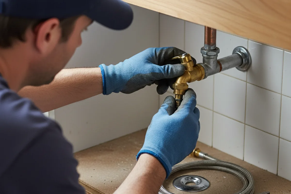 Shutoff valve and fitting work during Emergency Plumbing in Westfall